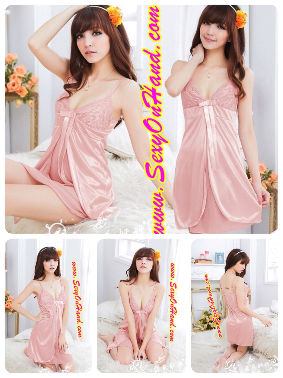 ชุดนอนเบจเนื้อ ผ้านิ่มใส่สบาย เล่นผ้าลูกไม้ช่วงอกและ ติดโบว์ประดับ ช่วงกระโปรง เล่นผ้าซ้อนทับ 2ชั้น เป็นผ้าซีทรูสีเดียวกับตัวชุดด้านใน และซาตินคลุมด้านนอก ตัวชุดสีและแบบ สไตล์คุณหนูๆเลยคะ