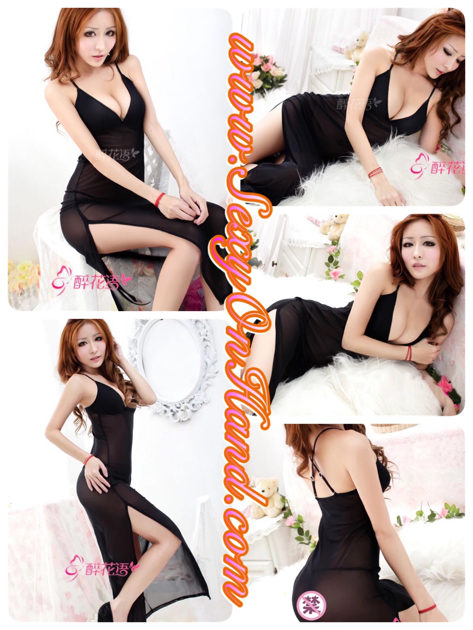 ชุดนอนเซ็กซี่ ชุดนอนผ้าซาติน ชุดนอนยาว ผ้าซาตินนุ่มลื่นสีดำ สายไขว้ ด้านหลัง ชุดกระโปรงยาว ผ่าสูงโชว์เรียวขาด้านข้าง เพิ่มความเย้ายวน เนื้อผ้าเย็น มีน้ำหนัก สวยมาก ใส่แล้วนุ่มลื่น เนื้อเนียนมากๆเลยคะ โชว์ร่องอกเพิ่มความเย้ายวน สไตล์ชุดเรียบๆ แต่ดูไฮโซ