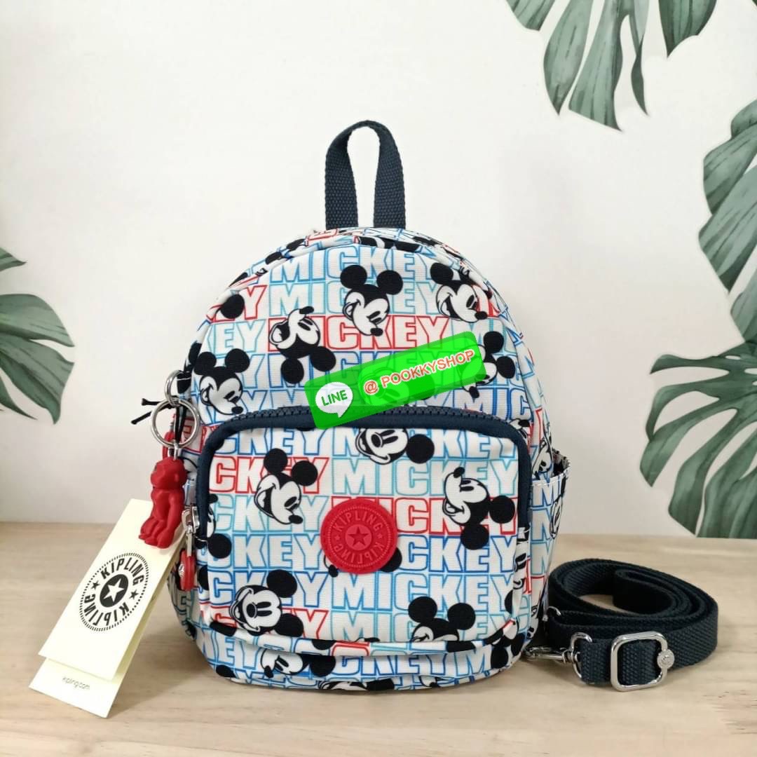 KIPLING Basic Mini Backpack กระเป๋าเป้ใบเล็กกระทัดรัด ขนาดมินิ วัสดุ Nylon + ซับใน Polyester มีหูหิ้ว สามารถสะพายข้าง หรือ สะพายหลังได้ -ช่องซิปหน้า -ด้านข้างมีช่องของเล็กน้อย หรือ ใส่ขวดน้ำใบเล็กทั้ง 2 ด้าน -ซิปหลัก โล่งกว้าง มีสายคล้องพวงกุญแจ พร้อมช่อง