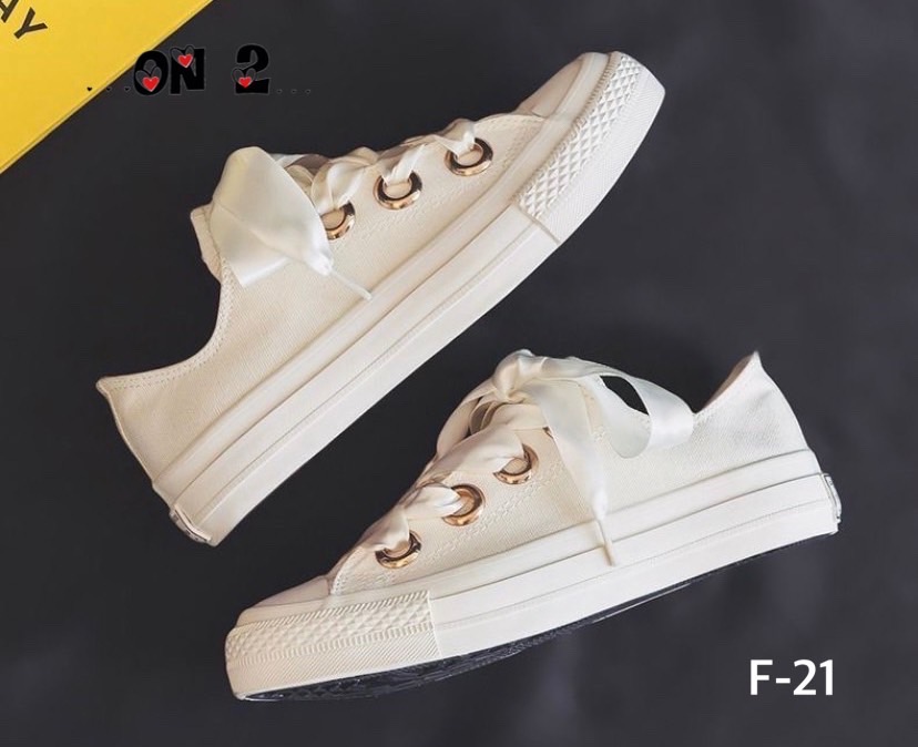 รองเท้าผ้าใบสีพาสเทลหวานงานสไตล์แบรนด์ สายริบบินผูกโบ งานน่ารักเกาหลีมากกก มี 3 สี