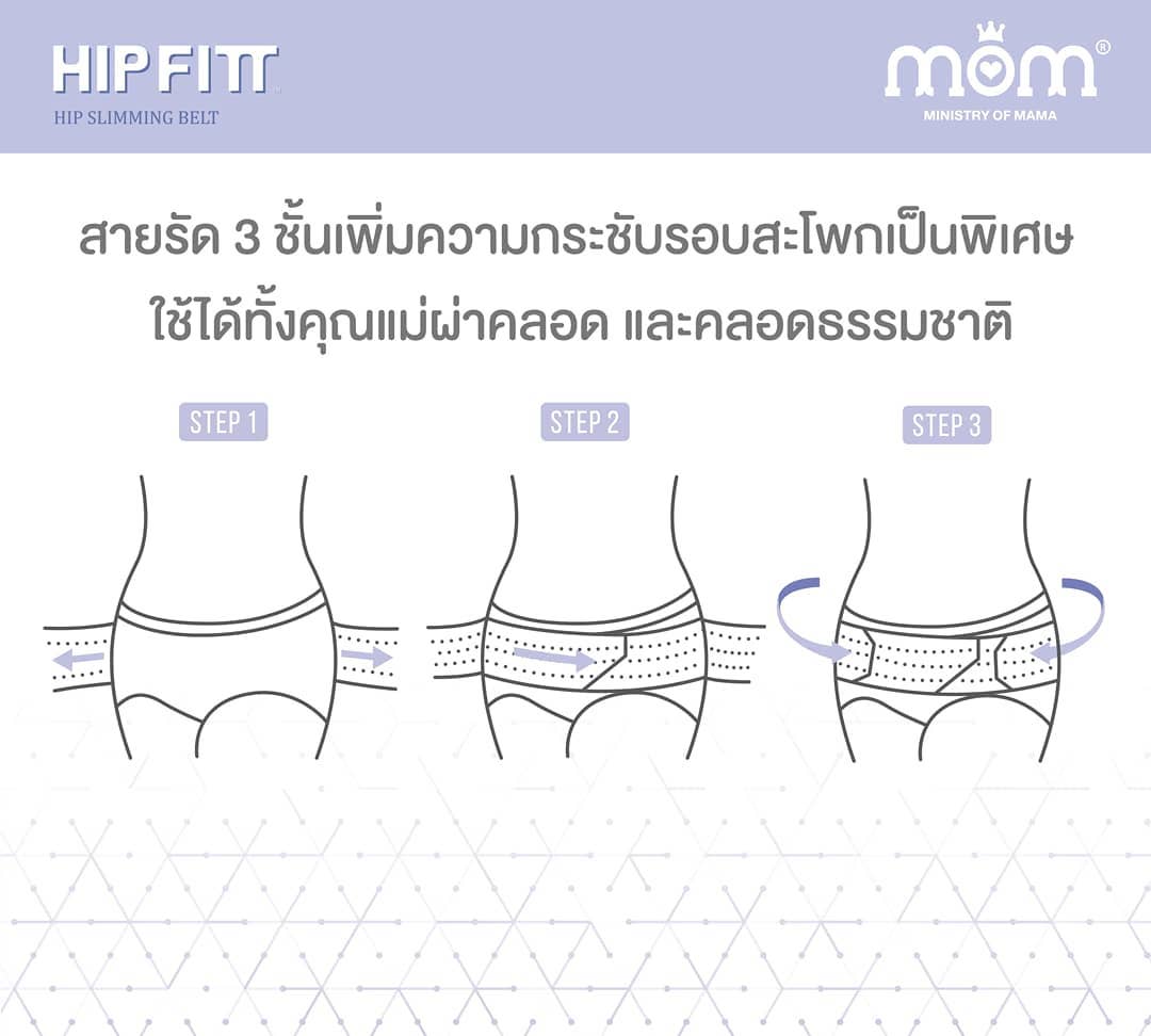 Ministry of mama รุ่น Hip Fitt เข็มขัดกระชับสะโพกสำหรับคุณแม่หลังคลอด One size
