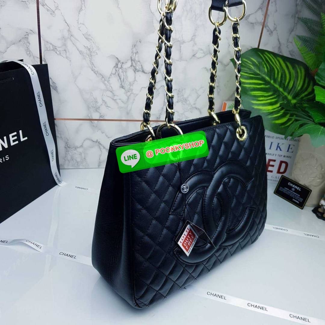 CHANEL BAG VIP GIFT WITH PURCHASE (GWP) จาก CHANEL DUTY FREE COUNTER (CHN546) กระเป๋าสะพาย รุ่น tote ทรงสวย ขนาดกำลังดี จุของได้เยอะ