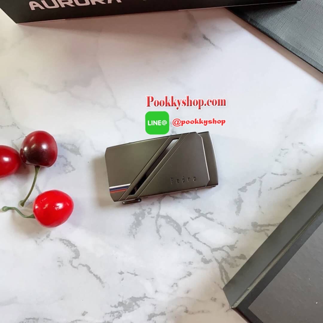 GIFT SET PEDRO BELT Set เข็มขัด2หัว วัสดุเข็มขัดหนังแท้ หัวเข็มขัดสลักโลโก้แบรนด์แท้ ดูดีมีสไตล์ ถอดเปลี่ยนได้ อุปกรณ์ครบชุด น่าใช้มากๆค่ะ