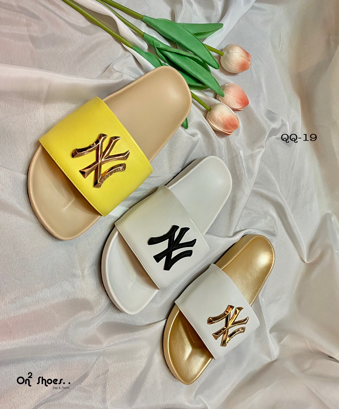 NY Sandals เข้าแล้วค่าาา💕พาสเทลที่รัก คอลใหม่ล่าสุด จากแบรนด์ New Yankees บอกเรยช้าอด น่ารักมากกกกกกก นิ่มมากกกกกก งานสวยน่าใส่มาก