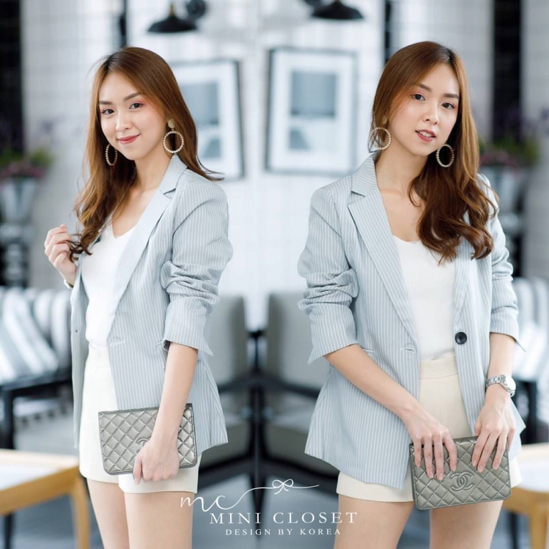 ðĐðŧðŦMinicloset Lady BlazerðĐðŧðŦ āļāļĢāļāļŠāļ§āļĒāļāļĢāļīāļ āļāļąāļāđāļŠāļ·āđāļBlazer āđāļāļ·āđāļāļāđāļēāļŠāļđāļāļĨāļēāļĒāļāļēāļāļĨāļ āđāļŠāđāļāļģāļāļēāļāđāļāđ āđāļŠāđāļĨāļģāļĢāļāļāļŠāļ§āļĒ āļāļąāļāđāļāļāļąāđāļāļāļąāļ§ āļāļĢāļ°āđāļāđāļēāļŦāļāđāļē āļāļēāļāļāļąāļāđāļĒāđāļāđāļĢāļīāđāļāļ āđāļŠāđāđāļāđāļāļĨāļāļ āļāļ§āļĢāļĄāļĩāļāļīāļāļāļđāđāļāđāļē