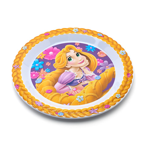 z Disney Rapunzel Melamine Plate จานเมลามีน ราพันเซล (พร้อมส่ง)