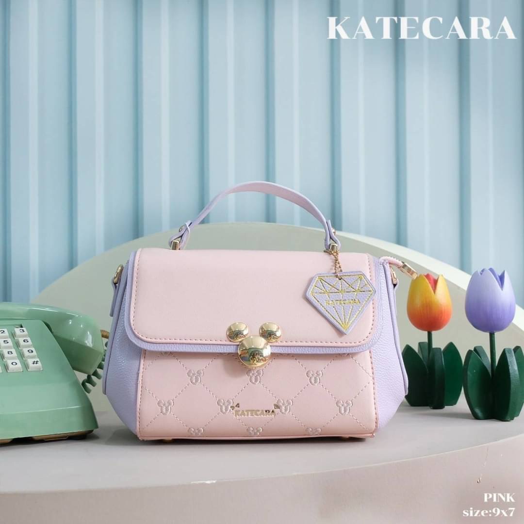ว๊าวววๆๆ สวยมาก แบรนด์แท้ KATECARA หน้ามิกกี้ สีทรูโทน พาสเทล สวยหวานละมุล มี2 สาย งานสวยมากๆ คะ