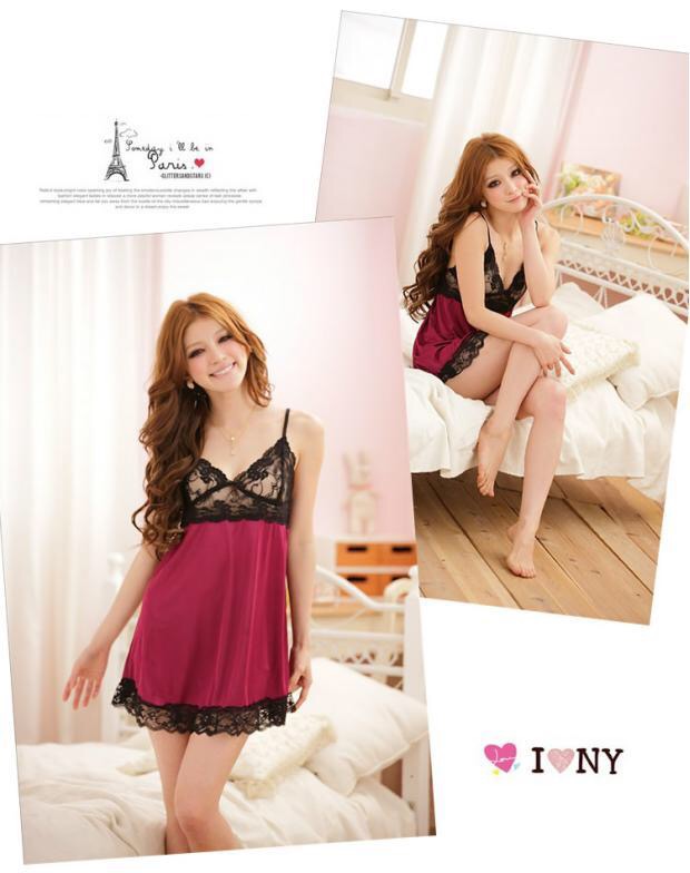 ชุดนอนเซ็กซี่ ชุดนอนซีทรู สีม่วงแต่งซีทรูลูกไม้ดำ ช่วงอก เนื้อผ้าหรู เกรดพรีเมี่ยม ไฮโซมากๆคะ