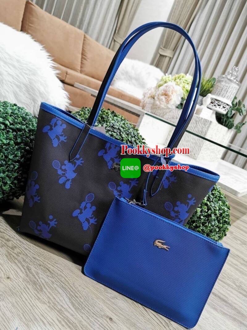 Don't Miss! Best Seller! ซื้อ1ได้ถึง2!! New! & Limited x Disney Holiday Collection Reversible Tote Bag With Clutch คอลเลคชั่นดิสนีย์ทรงTote มาพร้อมใบเล็กเข้าชุดสุดคุ้มสามารถแยกใช้ได้ วัสดุหนัง Saffiano สวยกันน้ำดูแลรักษาง่ายดีไซน์โดดเด่นมีลูก