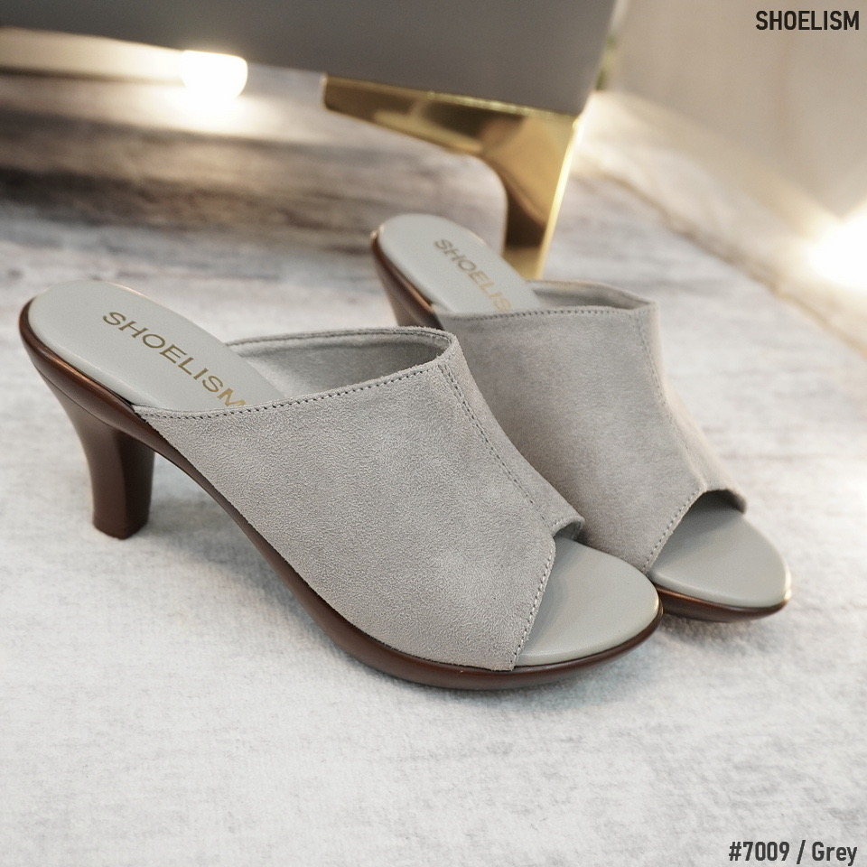 พร้อมส่งมากค่า!! รองเท้าส้นสูงผ้าสักหลาด เรียบหรู สวยทุกองศา เป๊ะทุกมุม พร้อมส่ง 4 สี บอกเลยว่าสวยทุกสีเลยค่าาา...