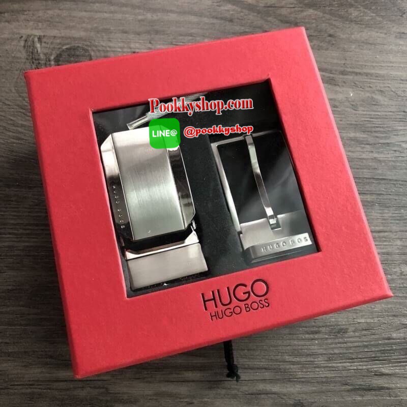 HUGO BOSS Belt and Buckle Set เซตสุดคุ้ม!! เข็มขัด + หัวเข็มขัด 2 ชิ้น จะมอบเป็นของขวัญหรือใช้เองก็แนะนำเลยค่าา