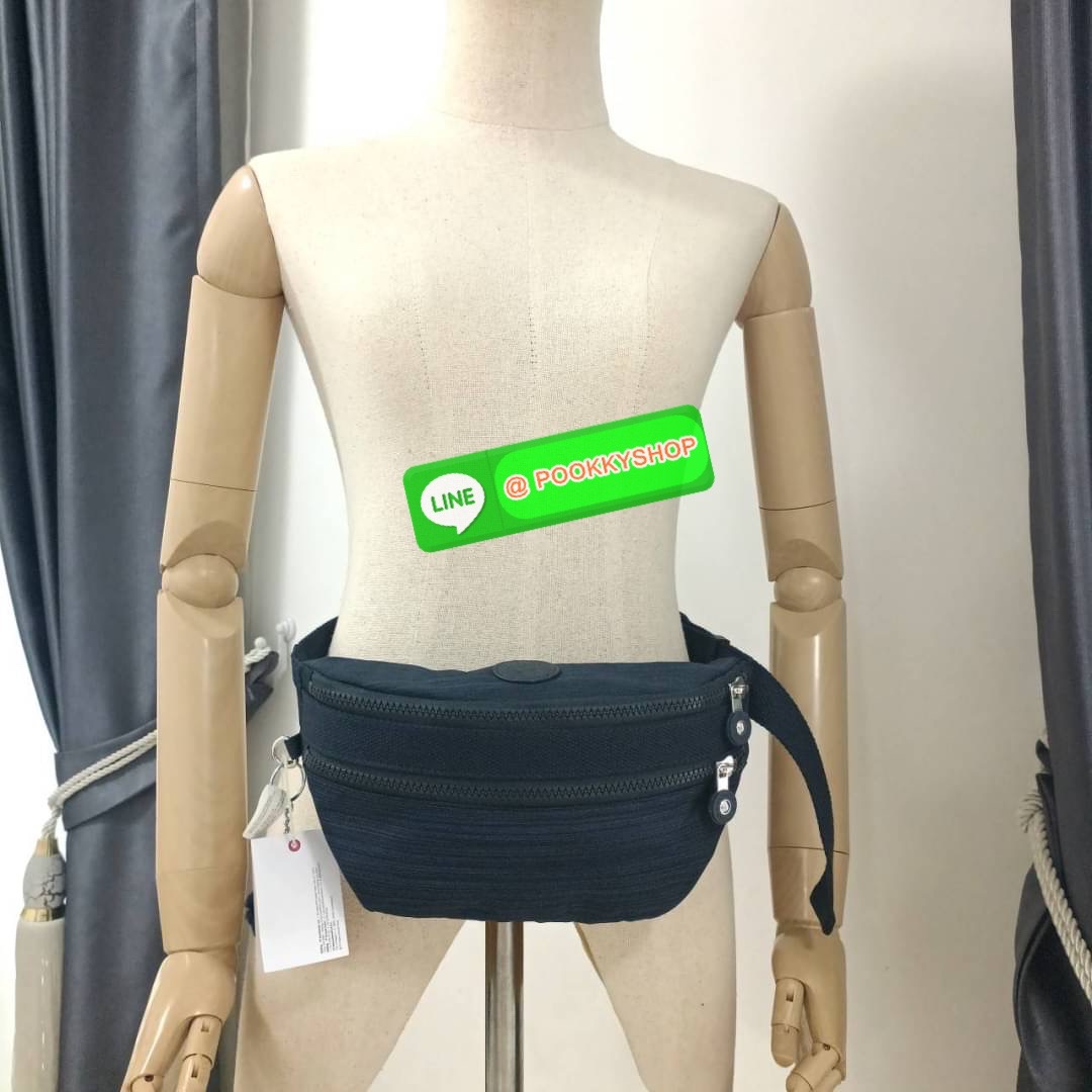 KIPLING YASEMINA Fanny Pack ซับในสีพื้น หัวซิปโลหะไม่มีอักษรแบรนด์ กระเป๋าคาดอกหรือคาดเอว วัสดุด้านนอก Nylon +polyester