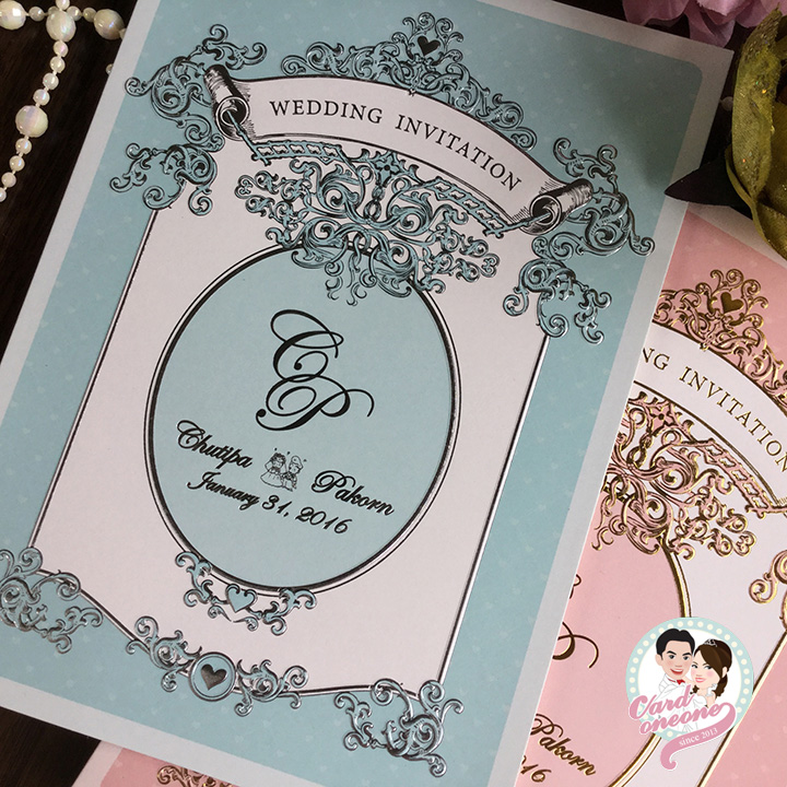 การ์ดแต่งงานวินเทจ