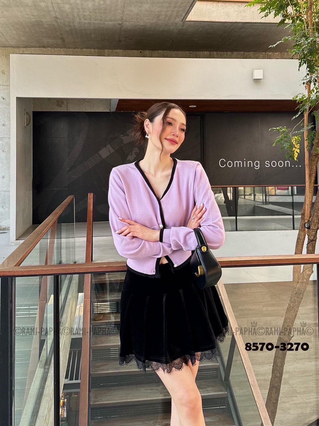 ชุดเซทแฟชั่น Set เสื้อไหมพรมสีสันสวยสดใส เนื้อผ้านิ่มยืดหยุ่นอย่างดีสวมใส่สบาย