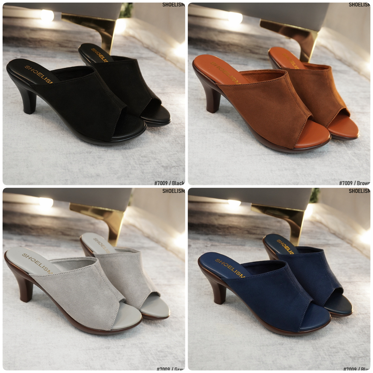 พร้อมส่งมากค่า!! รองเท้าส้นสูงผ้าสักหลาด เรียบหรู สวยทุกองศา เป๊ะทุกมุม พร้อมส่ง 4 สี บอกเลยว่าสวยทุกสีเลยค่าาา...