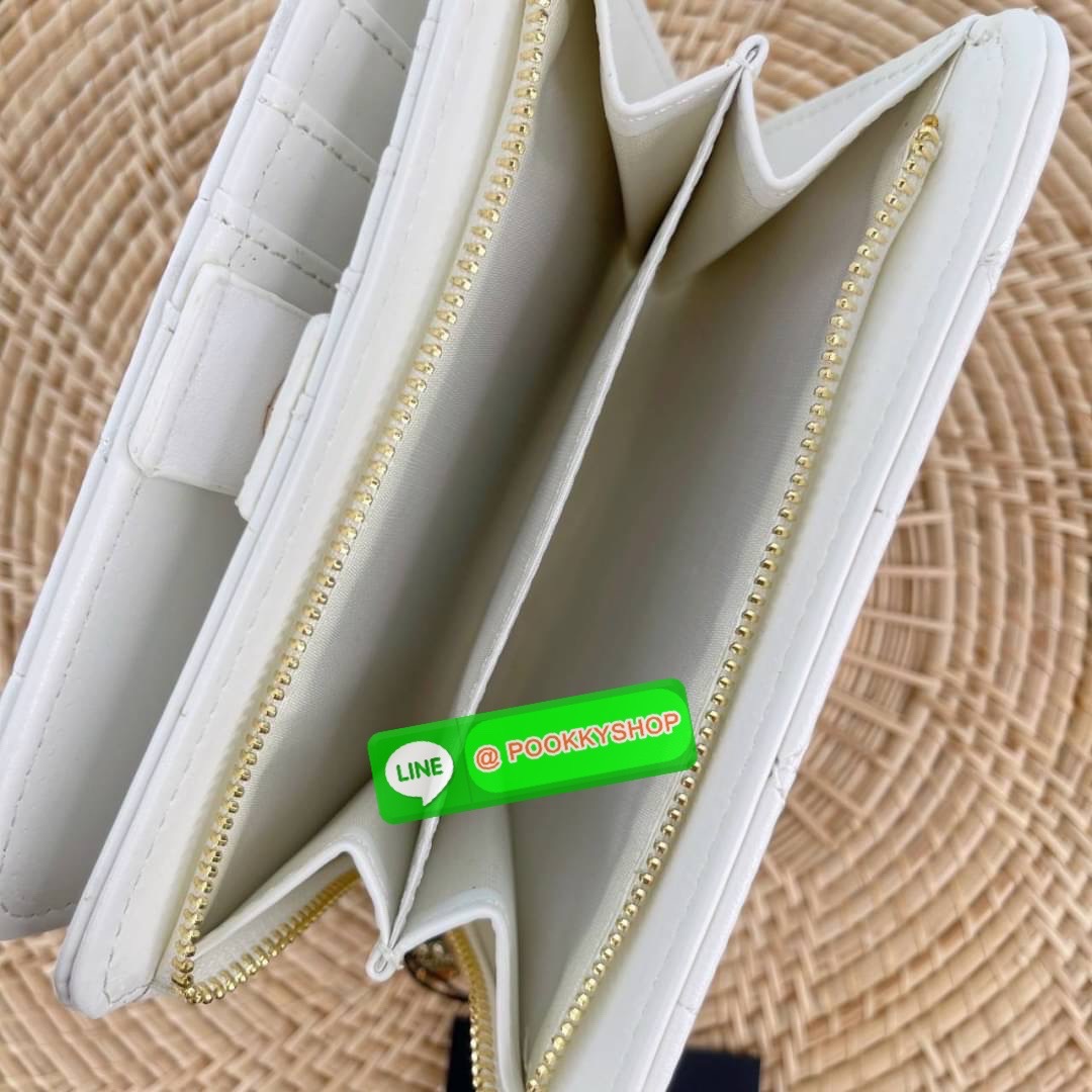 LYN แท้ Outlet กระเป๋าสตางค์ใบกลาง เปิดปิดด้วยกระดุมแม่เหล็ก