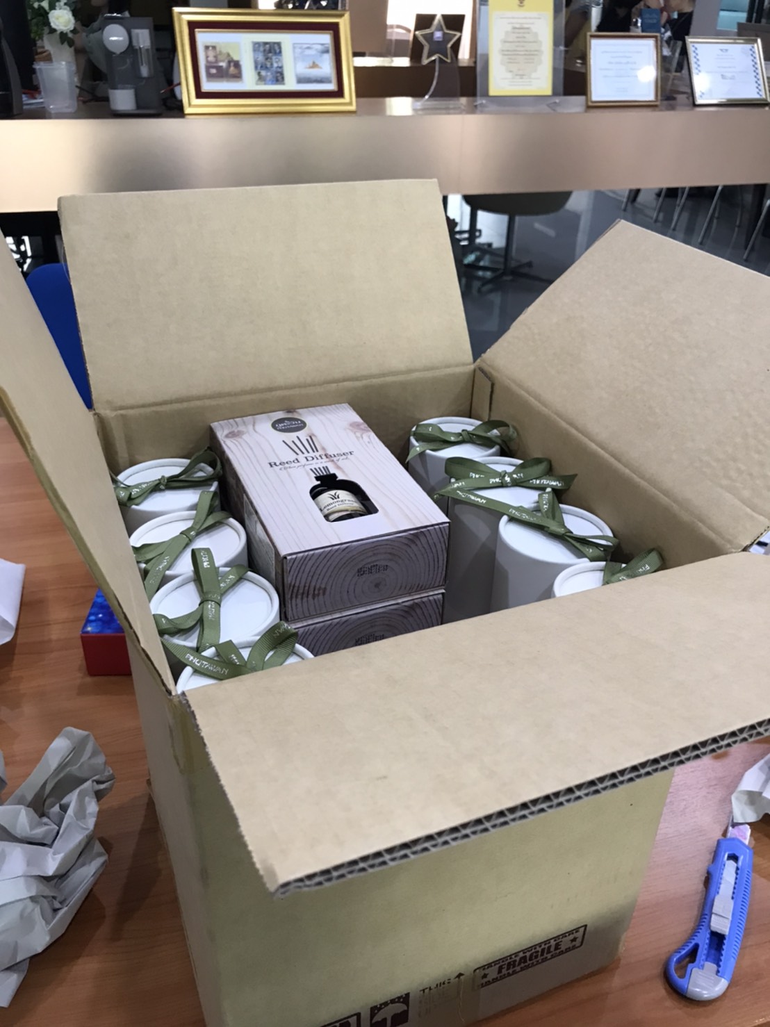 ก้านไม้หอมพรีเมี่ยม blissful น้ำมันตะไตร้ เปบเปอร์มินต์