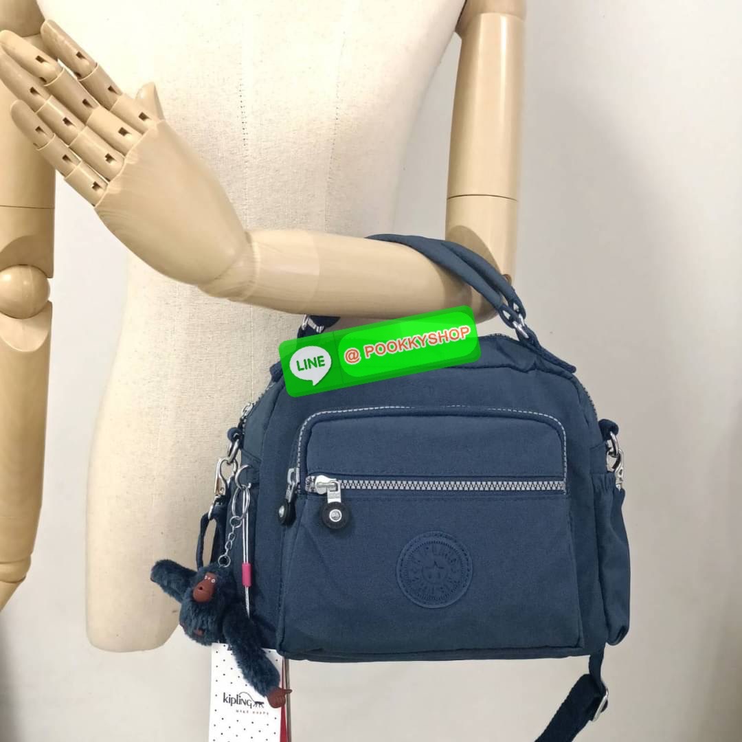 KIPLING Square Handbag & Shoulder bag กระเป๋าถือหรือสะพายข้าง ขนาดกลาง วัสดุ Polyester 100%