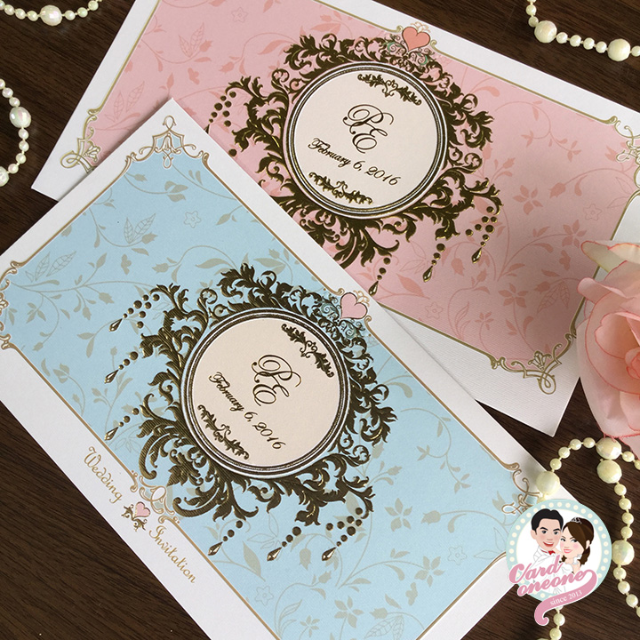 การ์ดแต่งงานวินเทจ
