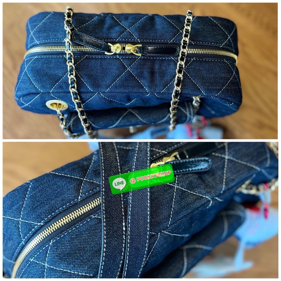 NEW ARRIVAL! LIMITED EDITION จาก Vip gift duty free ตปท. CHANEL DENIM SHOULDER BAG WITH KITTY