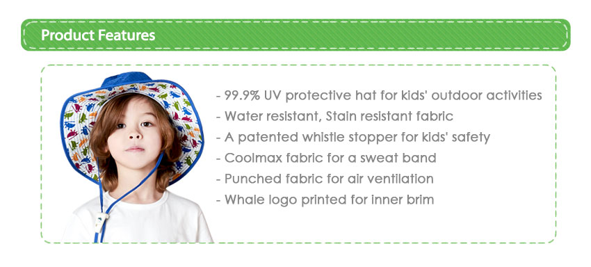 SunGlade หมวกกันเเดด กัน UV สำหรับเด็ก UV Camping Hat