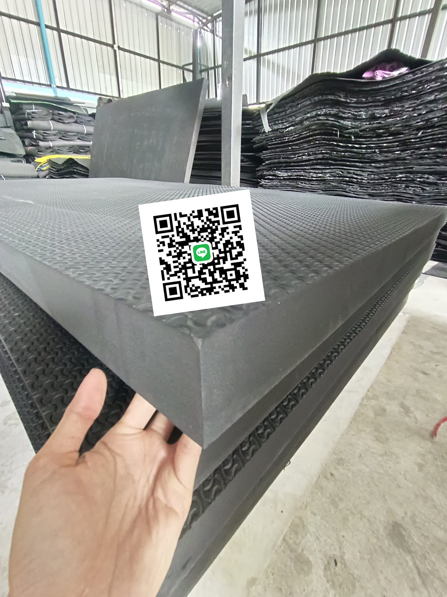 แผ่นยางปูพื้นกันกระแทก หนา 60 มม.