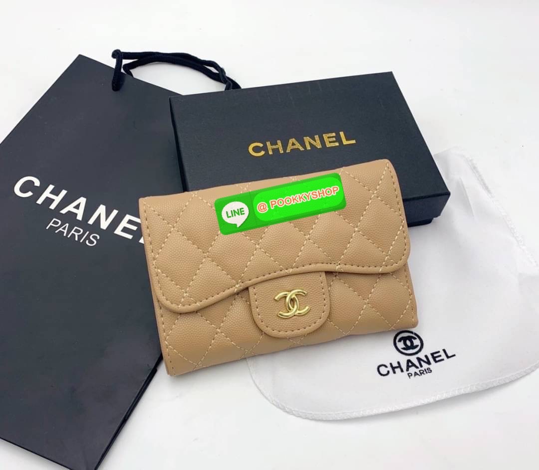 กระเป๋าสตางค์ Chanel (กลาง) CLASSIC MEDIUM FLAP WALLET CAVIARSKIN LEATHER