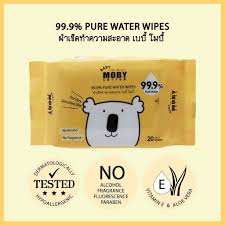 Baby Moby ผ้าเช็ดทำสะอาด เบบี้ โมบี้ 99.9% เพียววอเตอร์