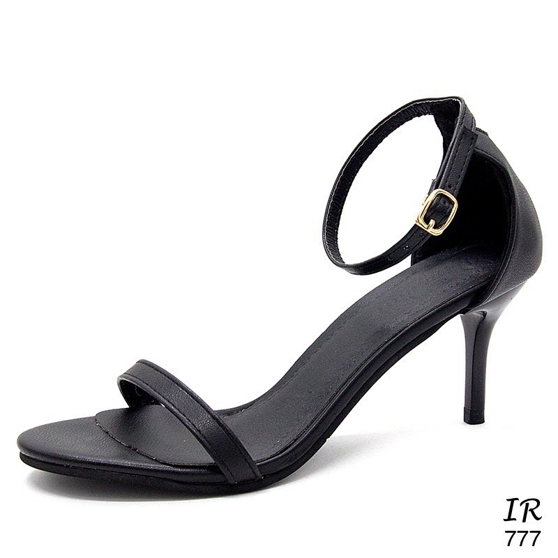 แบบขายดี!!! พร้อมส่ง งานนำเข้า สุดคลาสสิค ส้นสูงหนังเส้น สายตะขอเกี่ยวปรับได้ สูง 2.7 นิ้ว แมทซ์เสื้อผ้า แบบเบสิค ควรมีติดตู้ค่า