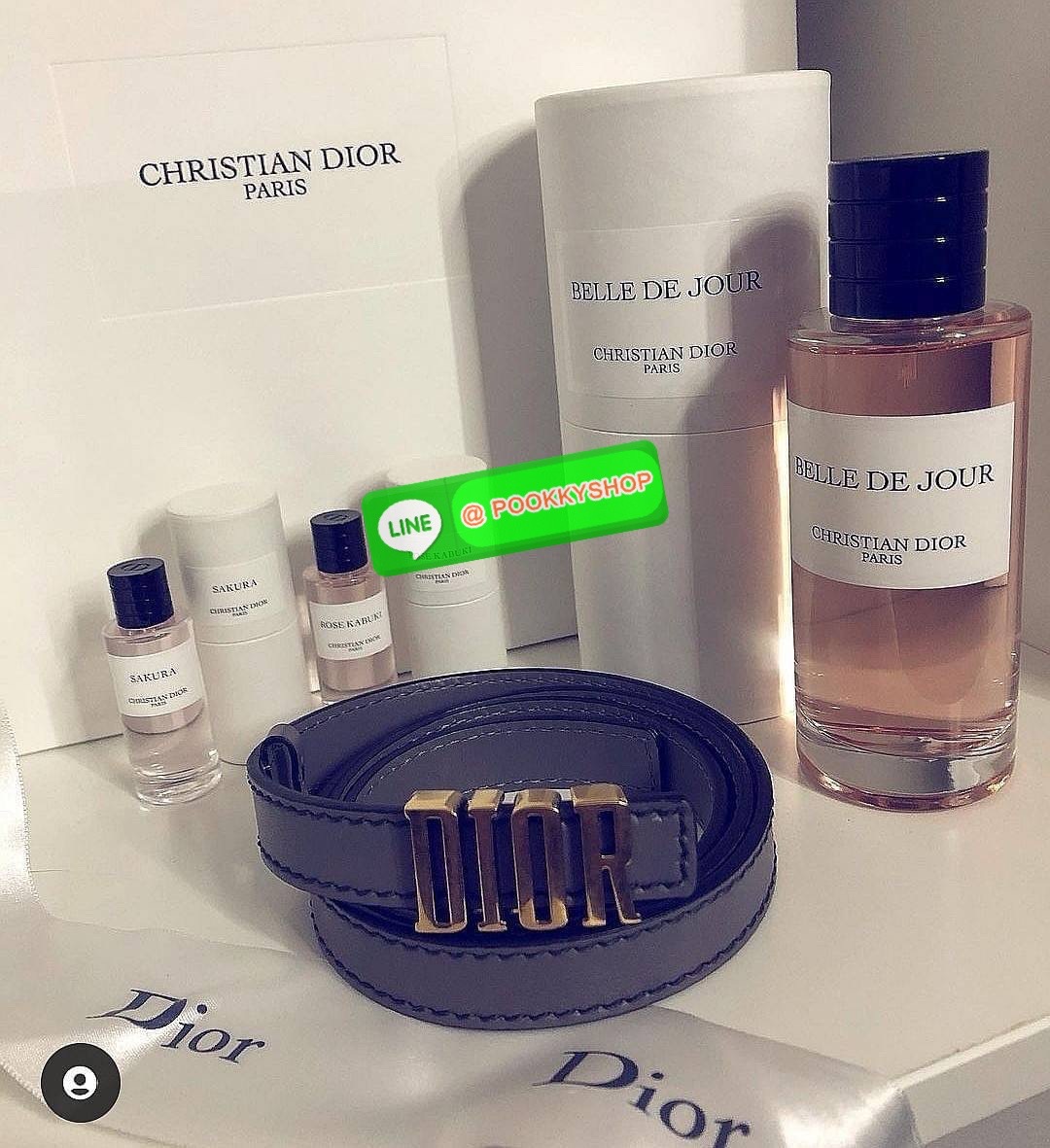 ✨Best Gifts ideas! กลับมาตามคำเรียกร้อง!✨ Dior Belts 3D Logo Gift With Purchase พรีเมี่ยมกิ๊ฟ Limited จาก Christian Dior Perfume Dutyfree Counter ดีไซน์สุดคลาสสิคหัวเข็มขัด Vintage วัสดุ 3D Gold Metal สายหนังแท้สีดำปรับระดับได้ Black & Gold