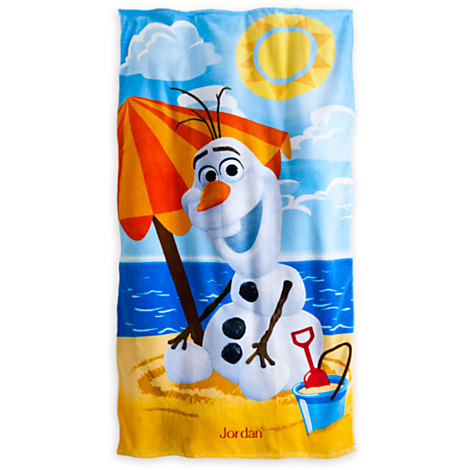 ฮ " Beach Towel Frozen Olaf ของแท้ นำเข้าจากอเมริกา