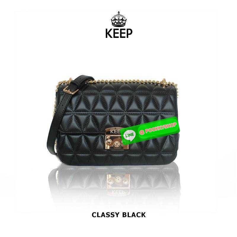 รุ่นขายดีเข้าเพิ่ม สำหรับ KEEP รุ่น ‘ Squash ‘ (( classic size 10” )) ตัวกระเป๋าหนังตัวใหม่ Microfiber ลายหนังสวยมากๆคะ การตัดเย็บประณีตทุกช่อง ทำลายออกมานิ่ม ตึง ตัดกับอะไหล่ทองยิ่งเพิ่มความ Classy ไปอีก