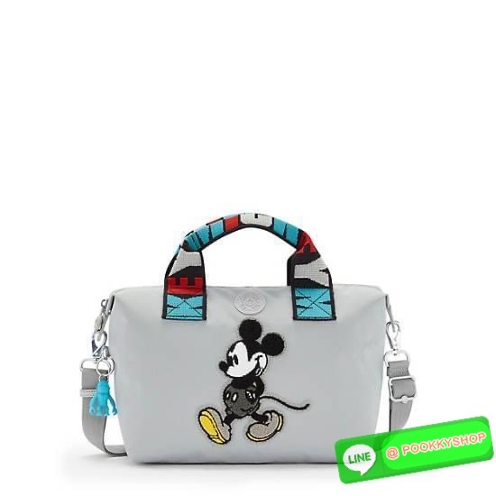 Kipling KALA Mini Disney's Mickey Mouse Handbag กระเป๋าถือหรือสะพาย วัสดุ Polyamide+Polyester รุ่นใหม่ล่าสุด Collection Mickey's ลายน่ารัก ผิวสัมผัสนุ่ม ลื่น พร้อมตัวการ์ตูน Mickey Mouse ไหมพรม ตกแต่งด้านหน้า ช่องหลักโล่งกว้าง พร้อมช่องแยกด้านข้