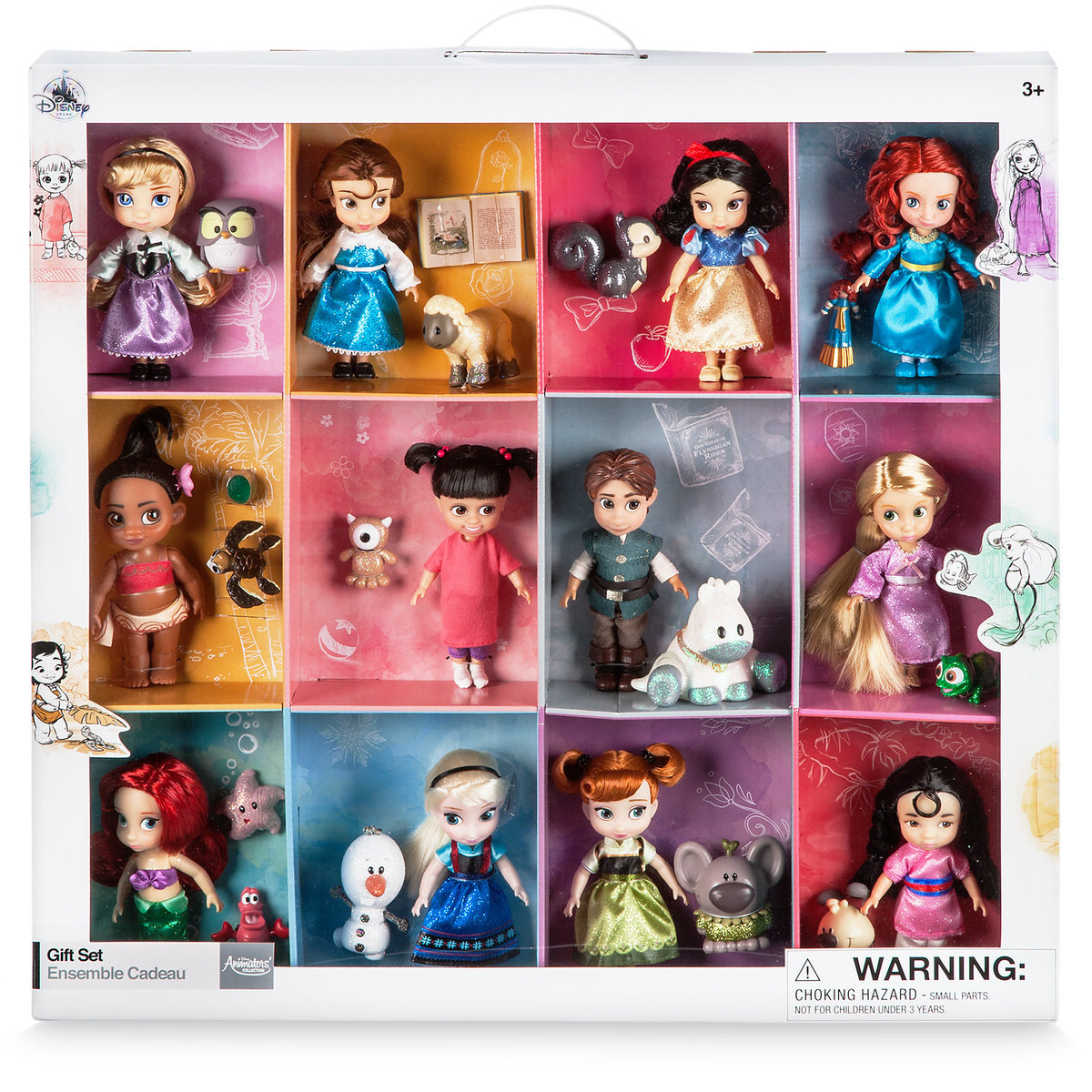 ฮ Disney Animators' Collection Mini Doll Gift Set ของแท้ นำเข้าจากอเมริกา