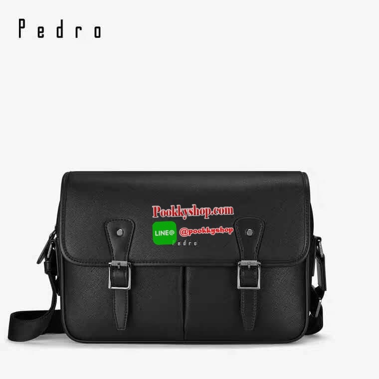 NEW ARRIVAL! PEDRO SAFFIANO MESSENGER BAG รุ่นใหม่ชนช็อปจาก Pedro แบรนด์ดังการันตรีคุณภาพด้วยเครือ Charles&Keith วัสดุหนัง Saffiano สวยหรูอยู่ทรงแข็งแรงไม่ย้วยเปิดปิดด้วยฝาปิดกระดุมแม่เหล็กพร้อมซิปด้านในสะดวกใช้ ด้านหน้าและด้านหลังยังมีช่องใส่ของ ขนาดกำลั