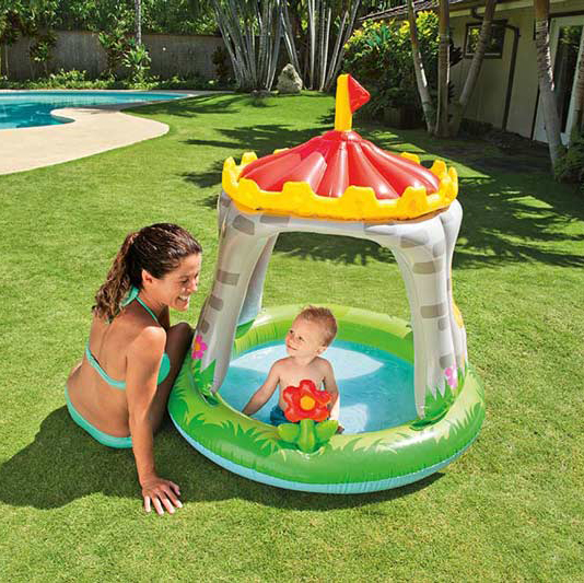 ฮ ( Royal Castle Baby Pool ) สระน้ำเป่าลมเด็ก ปราสาทน้อย ขนาด 122x122 ซม.
