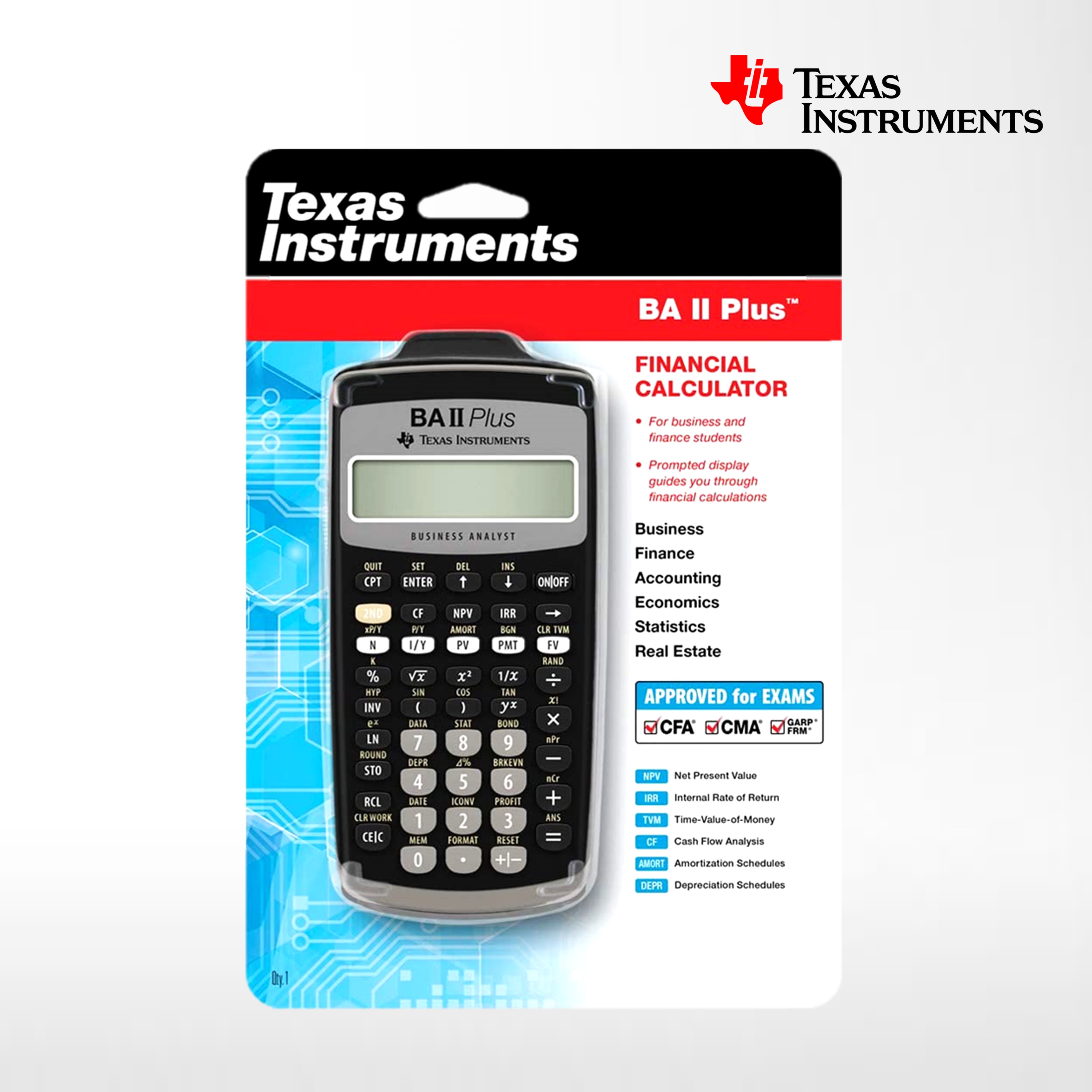 เครื่องคำนวณทางการเงิน Texas Instruments # BA II Plus (New Model)
