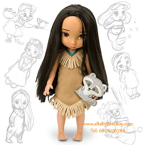 z Disney Animators' Collection Pocahontas Doll - 16'' (พร้อมส่ง) ตุ๊กตาดีสนีย์ แอนิเมเตอร์ เจ้าหญิงโพคาฮอลทัส รุ่นเก่า (รุ่นแรก)