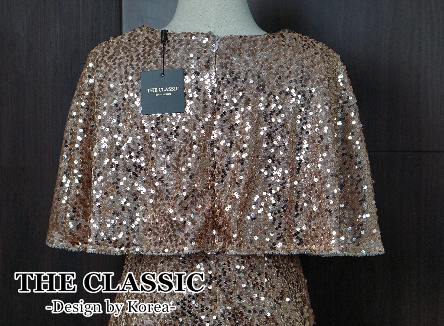 เดรสแฟชั่น เดรสออกงานปักเลื่อม ใช้ผ้าเนื้อดีปักเลื่อมเนื้อผ้ายืดขยาดได้ ปักแน่นมีน้ำหนัก