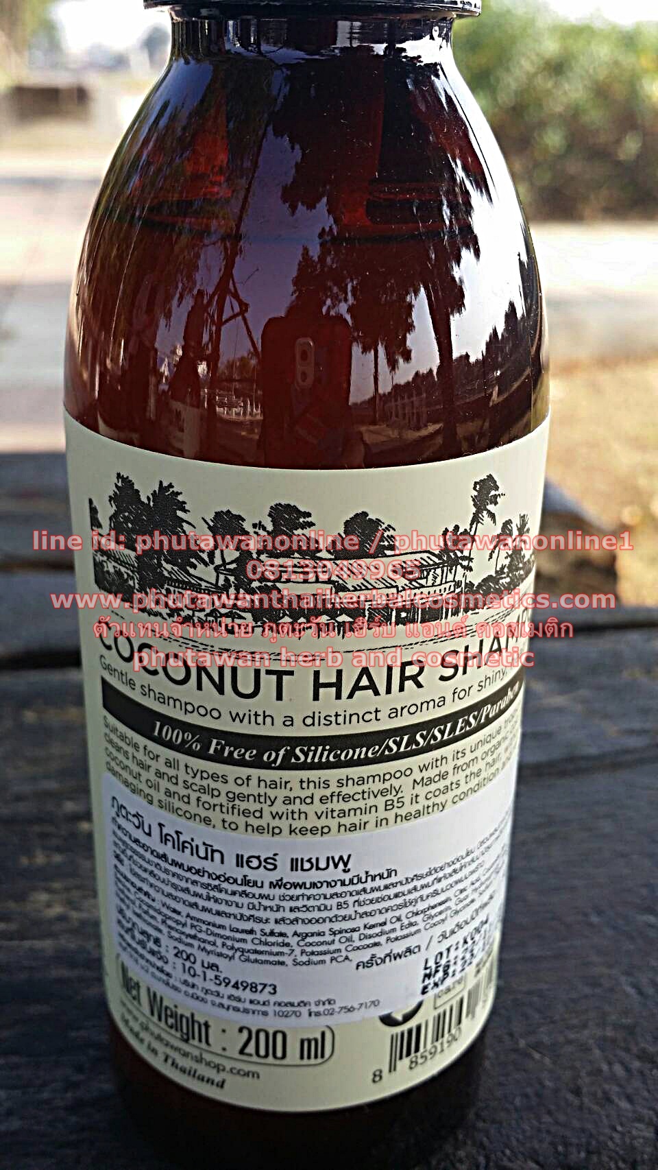 ภูตะวัน แชมพูมะพร้าว ออแกนิค 320ml