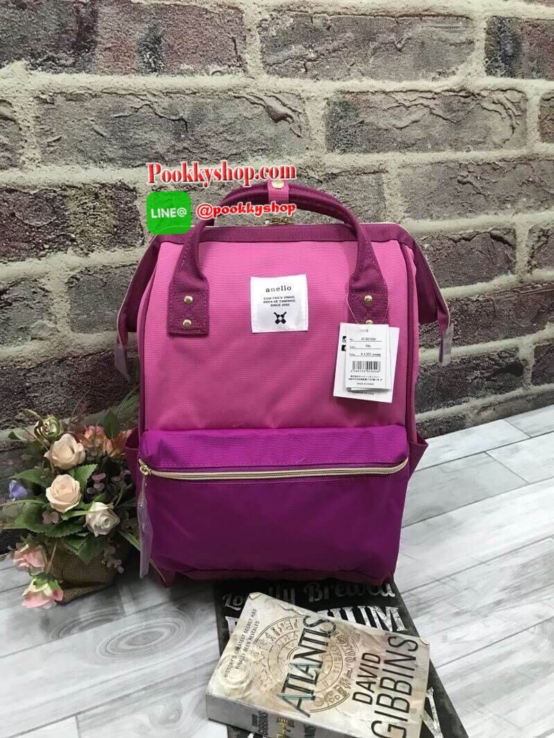 สีใหม่พร้อมส่งกับรุ่นANELLO REGULAR BACKPACK - MOUTHPIECE SERIES ขนาดคลาสสิค แบรนด์ดังสุดฮิตที่กำลังดังในประเทศญี่ปุ่น กระเป๋าเป้สไตล์คาวาอิ รูปทรงแปลกใหม่มีสไตล์เป็นของตัวเอง วัสดุผ้าแคนวาส ปากกระเป๋ากว้างมีโครง ง่ายสำหรับเวลาใส่สัมภาระ ภายในมีช่องเล็กแล