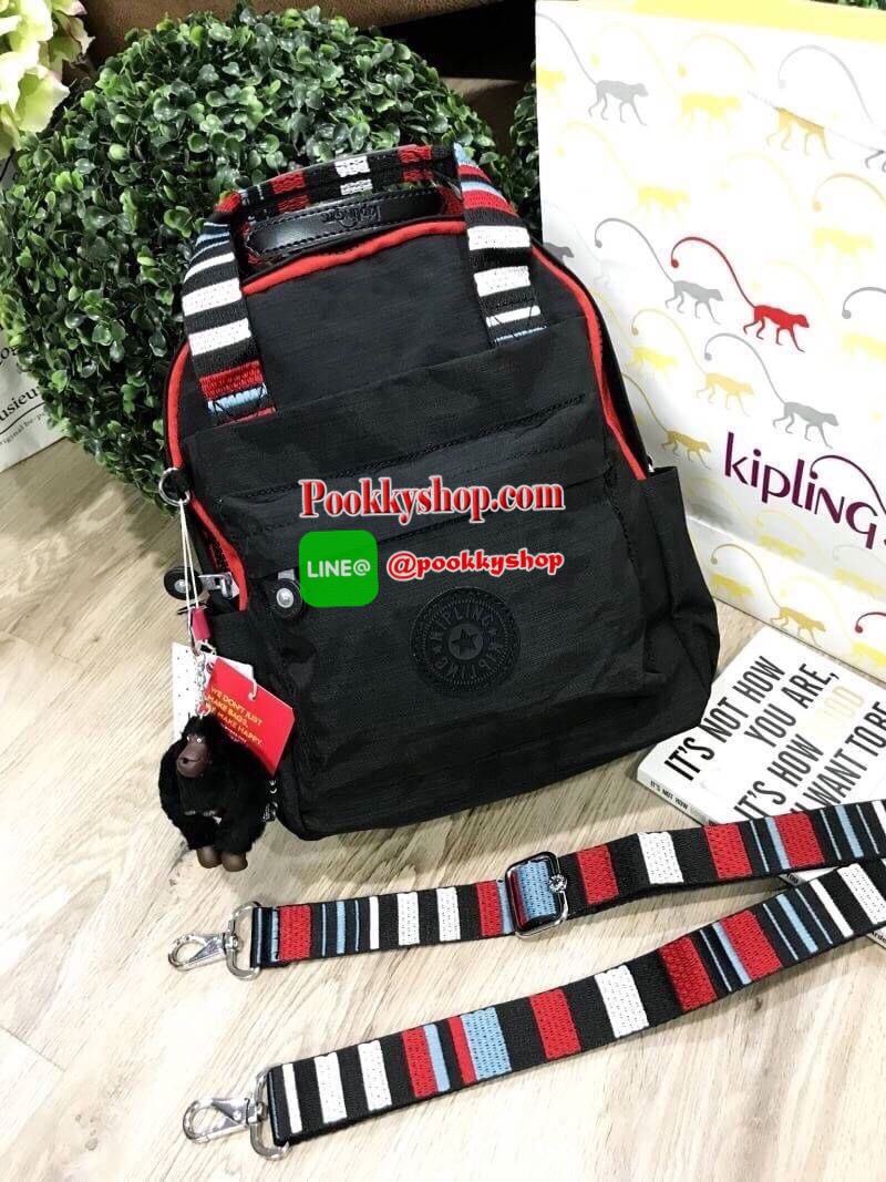 NEW ARRIVAL! KIPLING 2WAYS MINI BACKPACK กระเป๋าสะพาย 2Ways วัสดุ Nylon & Polyester 100% มีหูหิ้วปั้มแบรนด์เเละสายสะพายยาวหลากสีเลื่อนปรับได้ถอดได้ สามารถถือหรือสะพายได้หลายแบบไม่จำเจ จะสะพายไหล่ สะพายเฉียง Crossbody หรือจะคล้องสายเป็นเป้สะพายหลัง Backpac