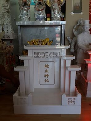 ศาลเจ้าที่จีน 35 นิ้ว 5 หลังคา (หินขาวกรีก)