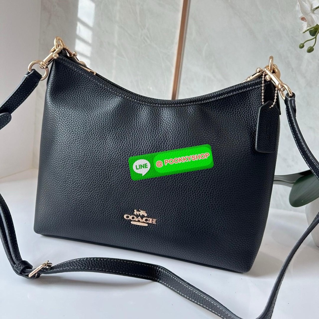 Coach Laurel Shoulder Bag Black CR148 🔖กระเป๋าสะพายข้าง/ไหล่ ทรง hobo สวยทันสมัยไม่มีเอาท์ 🔖วัสดุ : pebble leather 🔖เปิด - ปิด แบบซิปบน ภายในช่องโล่งกว้าง มีช่องรับแยกสองช่องมีซิปหนึ่งช่อง จุของได้เยอะ