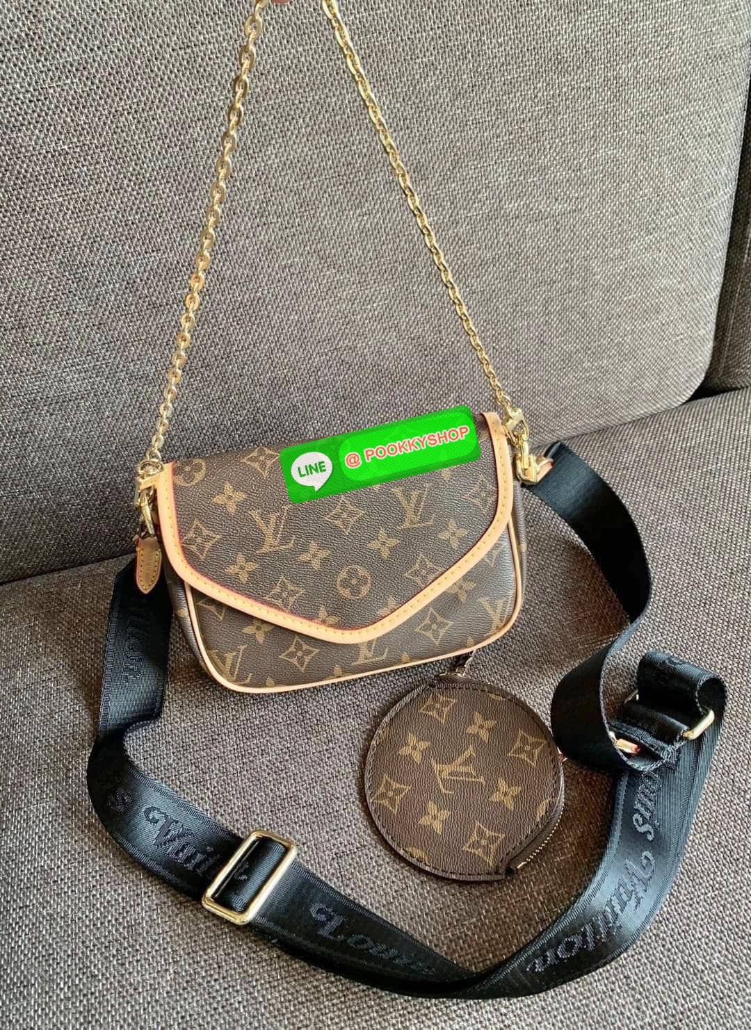 💥LIMITED EDITION LV PREMIUM GIFT LV MULTI POCHETTE ACCESSORIES 💥พร้อมส่งที่ไทย รุ่นหายากมากๆ สุดคุ้ม!! สินค้าพรีเมี่ยมกิ๊ฟ ตปท. ✔️กระเป๋าวัสดุหนังแท้อย่างดี ที่รังสรรค์ออกแบบให้สะพายข้างได้;หรือเปลี่ยนสายเป็นหิ้วหรือคล้องไหล่ได้