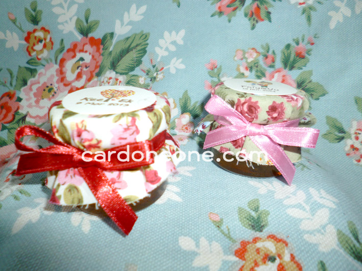 ของชำร่วยน้ำผึ้งใส่ขวด หุ้มผ้า ขนาด 1 ออซ์