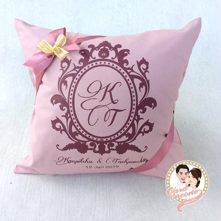 ของรับไหว้ หมอนอิงสกรีนลายผ้าแคนวาส (สินค้าราคาเดียว)