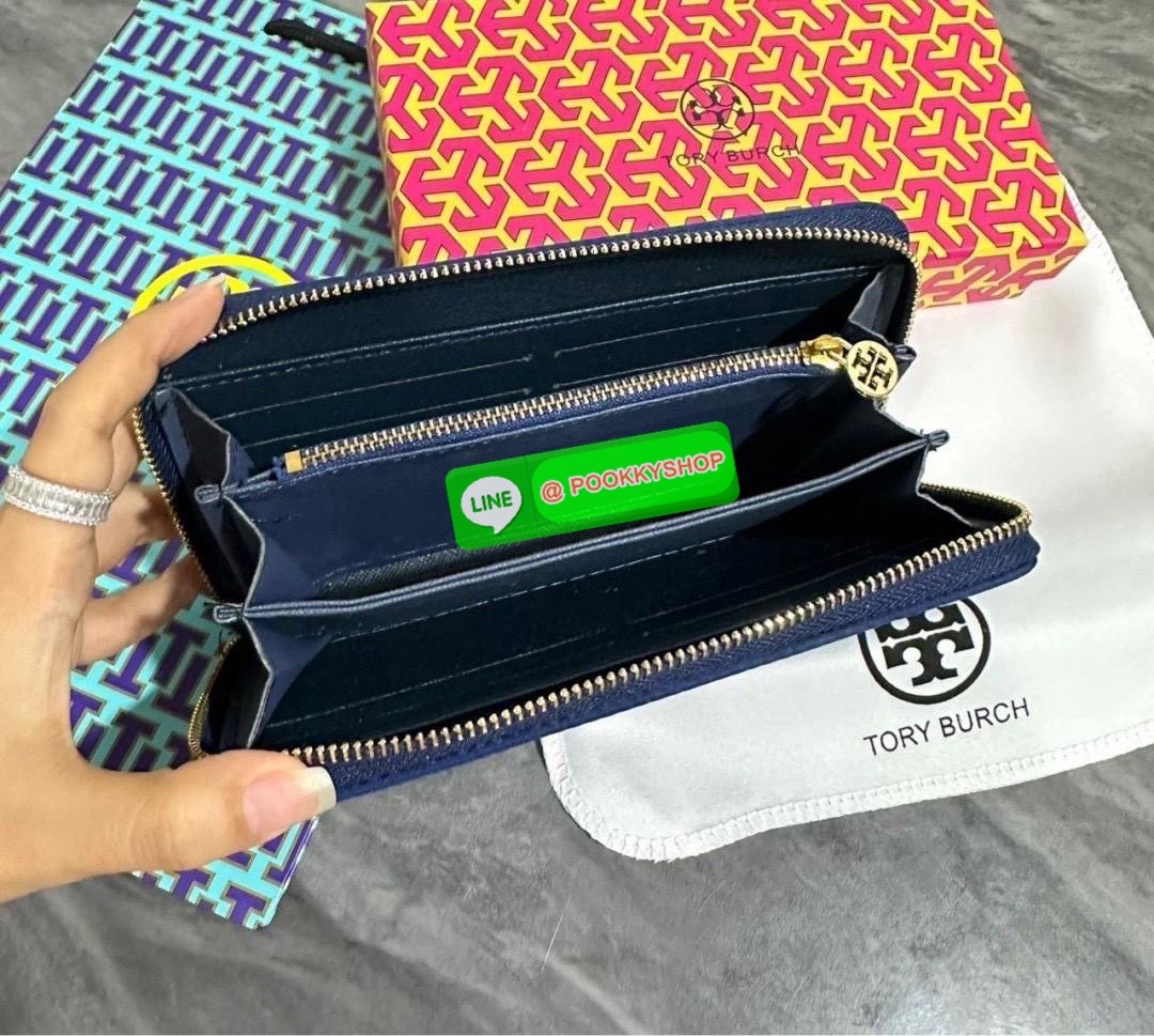 🎀 Tory Burch Robinson Long Wallet💞 • กระเป๋าสตางค์ทรงยาวรุ่น Robinson ดีไซน์คลาสสิก เอกลักษณ์ของ Tory Burch