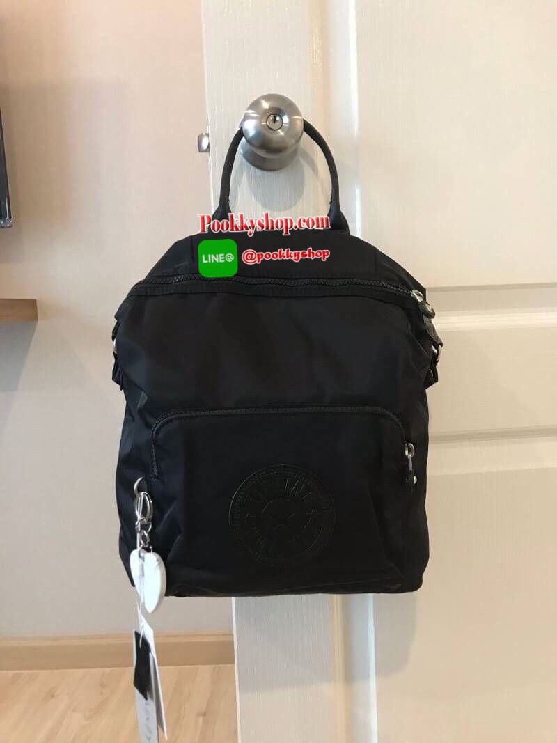 Kipling Naleb Backpack กระเป๋าเป้สะพายวัสดุไนล่อนหนาคุณภาพดี มีคุณสมบัติกันน้ำ ด้านหน้ามีช่องซิปใช้งานได้จริง ช่องใหญ่เปิดปิดด้วยซิปเดียว ภายในกว้าง ใส่มินิไอแพคกระเป๋าสตางค์ยาวได้ และยังมาช่องซิปและช่องเล็กแยกเป็นสัดส่วน ด้านหน้ายังประดับพวงกุญแจเซรามิคร