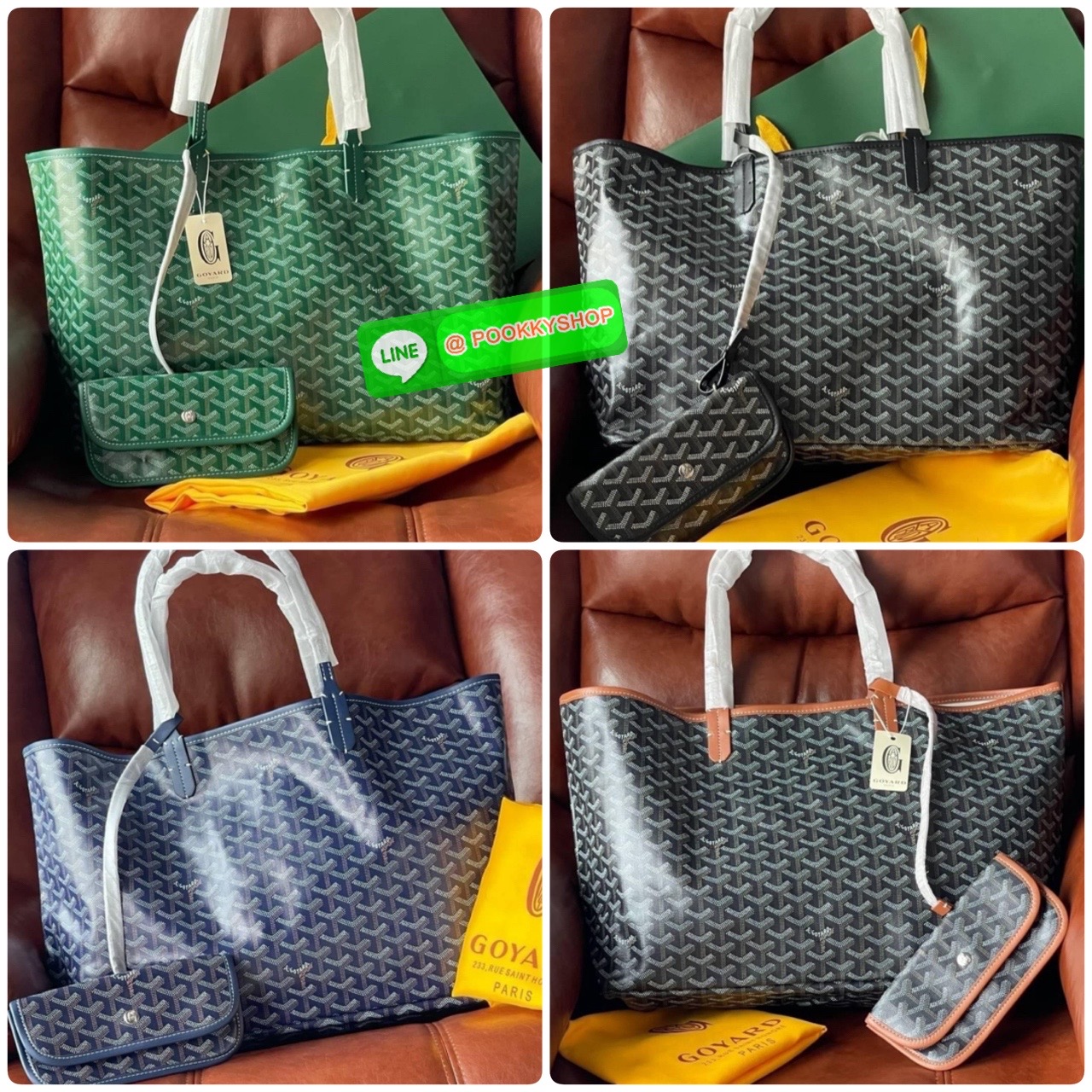 GM SIZE Goyard Saint Louis Claire-Voie GM Bag กระเป๋า Saint Louis GM มาในรุ่นลิมิเต็ดอิดิชั่นในผ้าใบ Goyardine Claire-Voie Grege สุดพิเศษใหม่ ผ้าใบเคลือบด้านในและสามเหลี่ยมด้านนอกที่โดดเด่นเป็นสีเดียวกันซึ่งสร้างภาพลวงตาที่สามารถมองเห็นผ่านกระเป๋าได้ กระเ